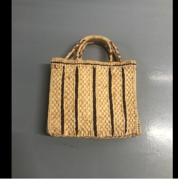 Vintage Handbags - Vintage 1970s JANA Woven Basket Tote Bag